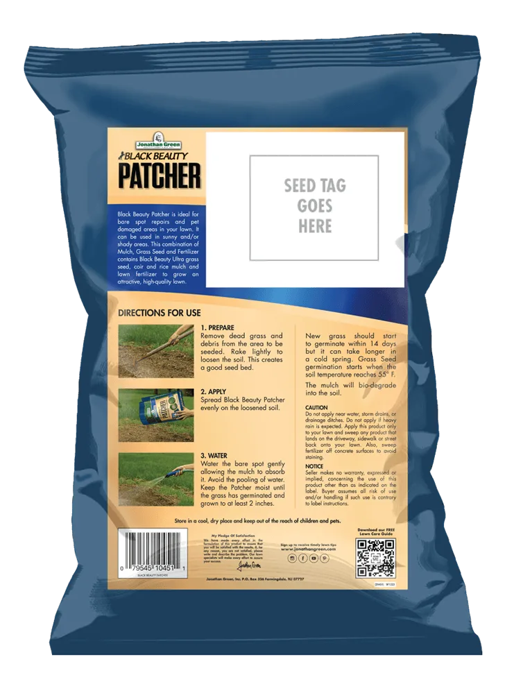 (7154) Black Beauty Patcher 7lb Jonathan Green - Lawn Bare Spot Repair - Image 2