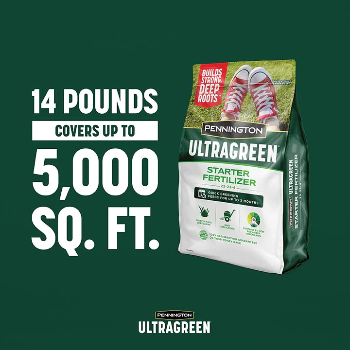 #8331 - Pennington Ultra Green Lawn Starter Fertilizer - 14lb bag - Image 4