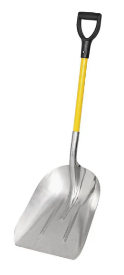 (8227) - Fiberglass D-Handle Aluminum Scoop Shovel